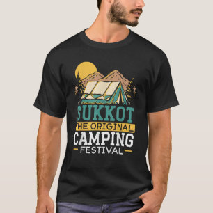 Camiseta Sukkot O Festival de Acampamento Original Suk Isra