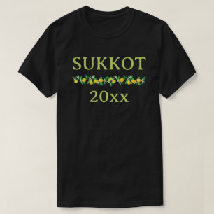 Camiseta Sukkot personalizável com ano