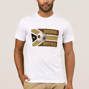 Camiseta Sul - arte étnica de África do Sul da bandeira