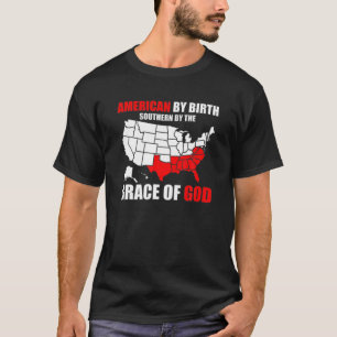 Camiseta Sul, Com A Graça De Deus Americano De Nascimento