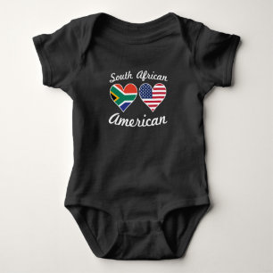 Camiseta Sul - corações da bandeira do afro-americano
