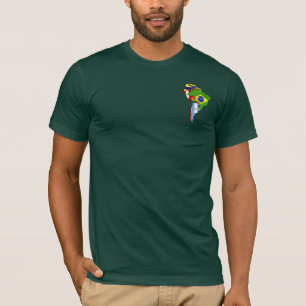 Camiseta Sul - mapa 2014 da bandeira de Ámérica do Sul da