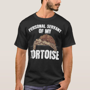 Camiseta Sulcata Tortoise Deu Um Serviço Pessoal Da Minha T