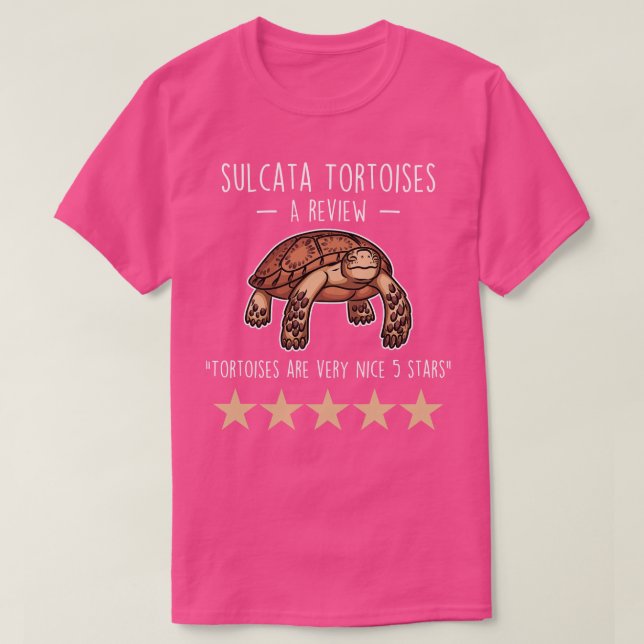 Camiseta Sulcata Tortoise Review (Frente do Design)