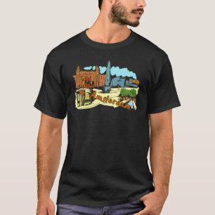 Camiseta Sumário de Amesterdã City Netherlands para homens