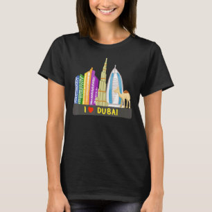 Camiseta Sumário de Dubai City nos Emirados Árabes Unidos p
