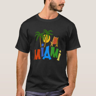 Camiseta Sumário de Miami City Florida para homens e mulher