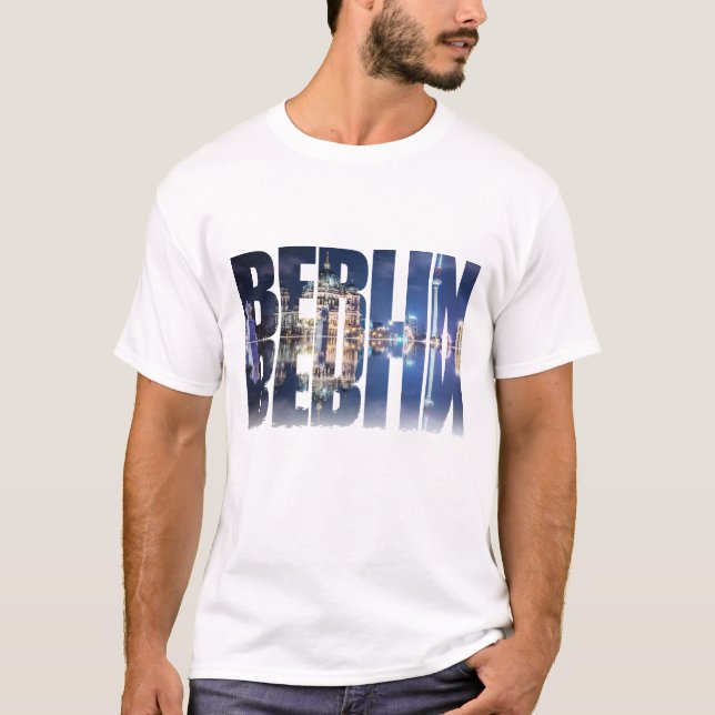 Camiseta Sumário de texto de Berlim (Frente)