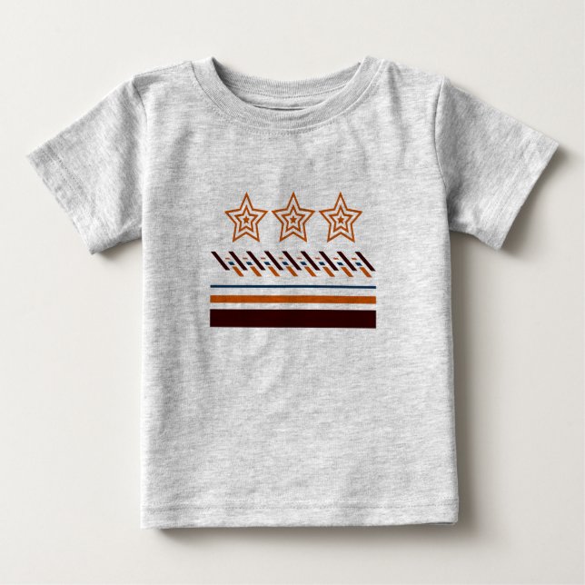 Camiseta Summer Baby Three - Star Stripes (Frente)