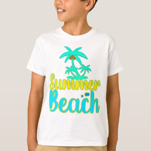 Camiseta Summer Beach Citação de Texto de Verão e Aventur