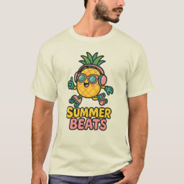 Camiseta Summer Beats – Cute Pineapple with Headphones