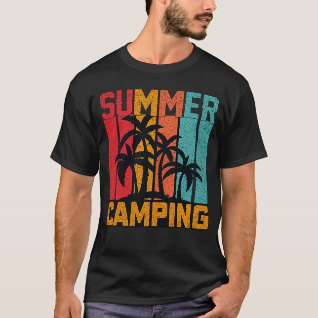 Camiseta Summer Camping - Retro (Frente)