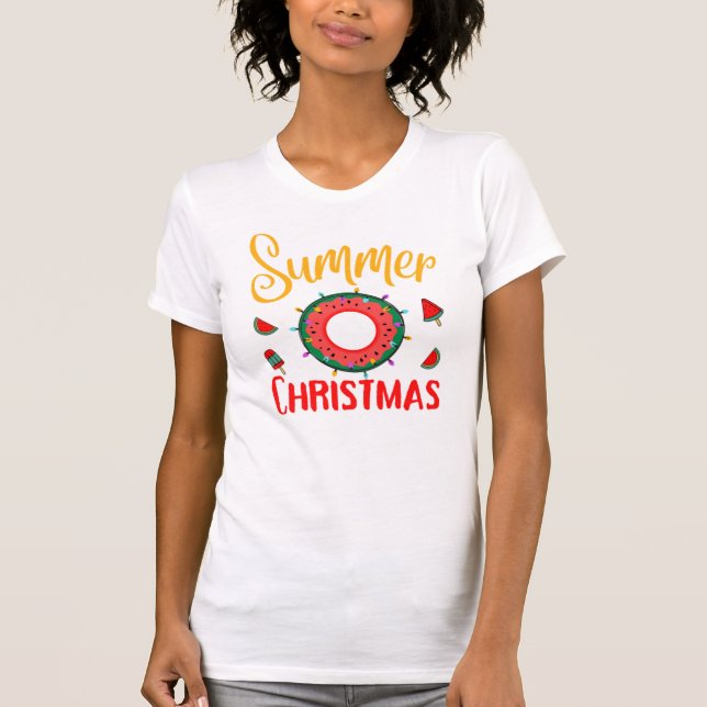 Camiseta Summer Christmas July (Frente)