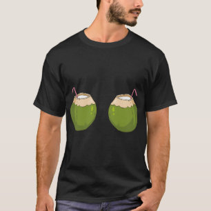 Camiseta Summer Coconut Bra Engraçado Coco