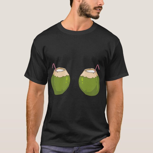 Camiseta Summer Coconut Bra Engraçado Coco (Frente)