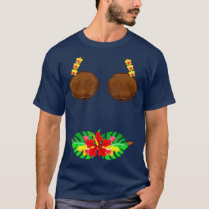 Camiseta Summer Coconut Bra Halloween Costume Hawaii Aloha