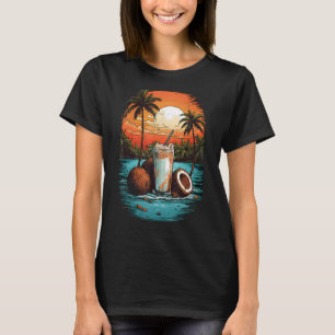 Camiseta Summer Coconut Drink Aloha Vintage Beach Havaiana