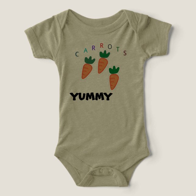 Camiseta Summer Cute Carrots Yummy (Design frontal)