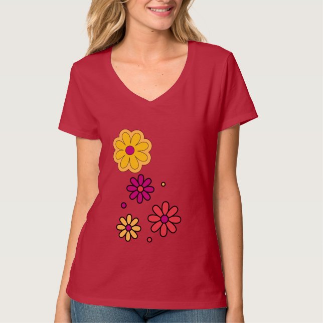 Camiseta Summer Daisy Floral Women (Frente)