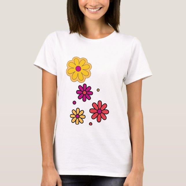 Camiseta Summer Daisy Floral Women (Frente)