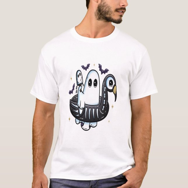 Camiseta Summer Flamingo Floatie (Frente)