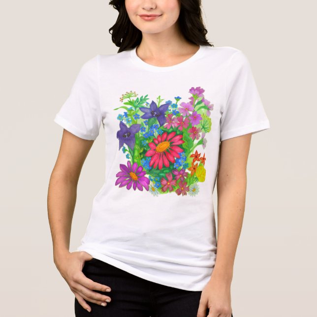 Camiseta Summer flowers (Frente)
