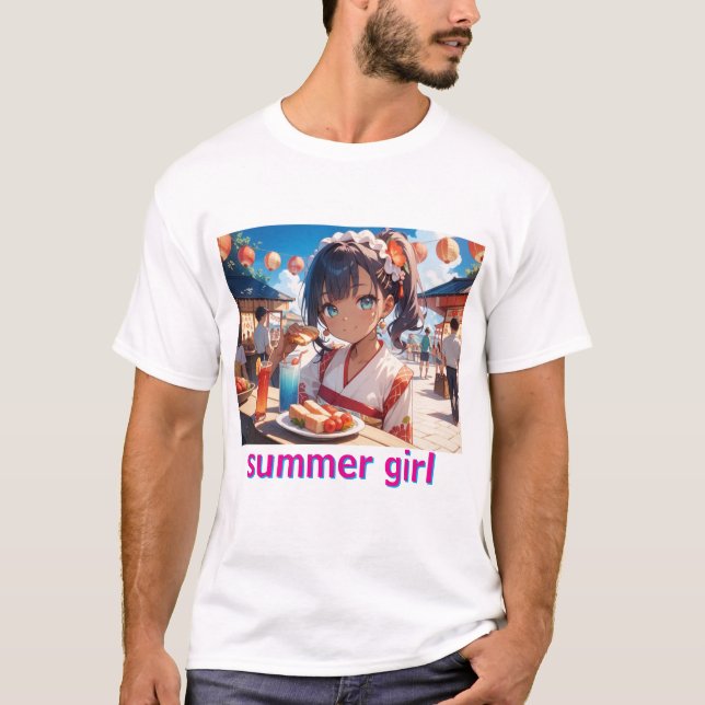 Camiseta summer girl (Frente)