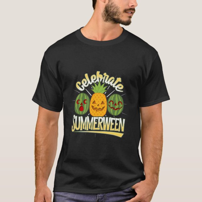 Camiseta Summer Halloween Jack O Lantern Celebrate Summerwe (Frente)