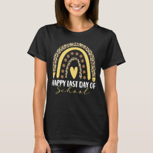 Camiseta Summer Happy No Dia Passado Da Escola Leopardo Rai