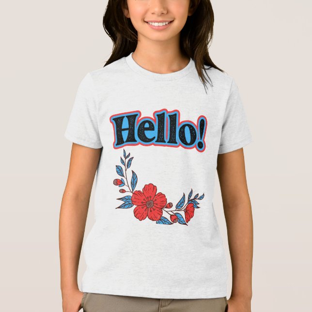 Camiseta Summer Hello Women's Flower (Frente)