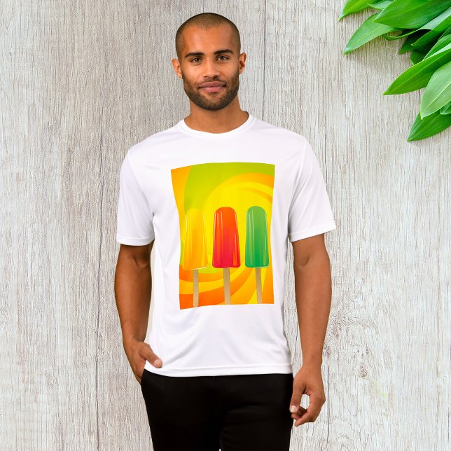 Camiseta Summer Ice Pops Trio Bright Popsicles (Criador carregado)