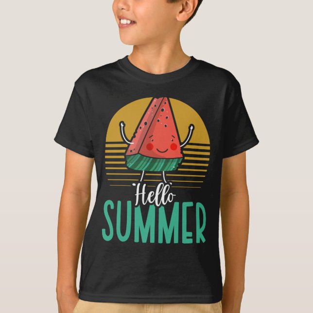 Camiseta Summer Kawaii Watermelon (Frente)