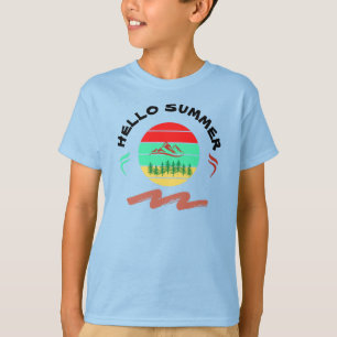 Camiseta Summer Light Blue Todler