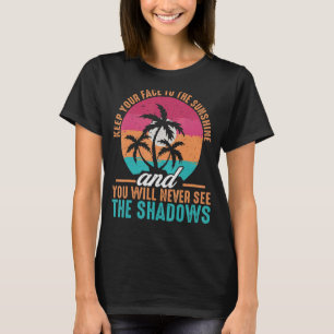 Camiseta Summer Mantenha sua face ao verão da luz do sol