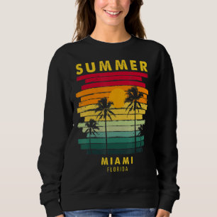 Camiseta Summer Miami Florida Beach Sunset Retro