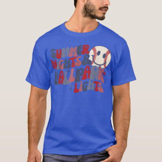 Camiseta Summer Nights And Ballpark LightsCute Baseball
