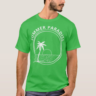 Camiseta Summer Paradise Sommertime Divertimento Summer Bea