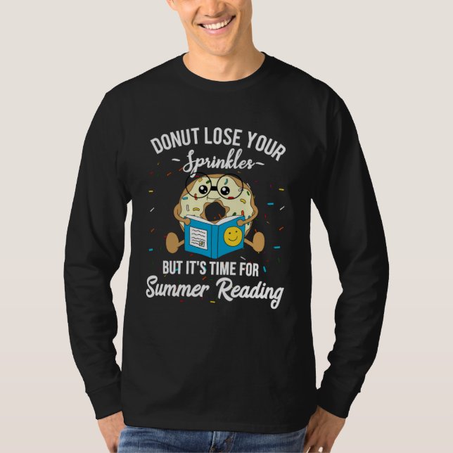 Camiseta Summer Reading  Donut Library Prize Incentive Libr (Frente)