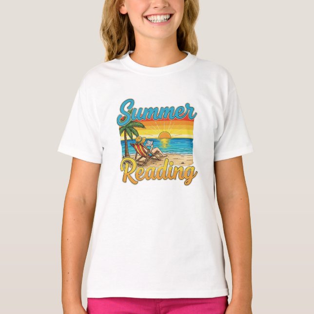 Camiseta  Summer Reading T-shirt! Perfect for bookworms, te (Frente)