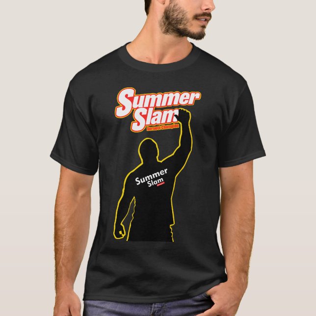 Camiseta Summer Slam Burnout Champion Wrestling Style (Frente)