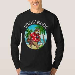 Camiseta Summer Sloth Sunrise Sunset Repetição das Férias M