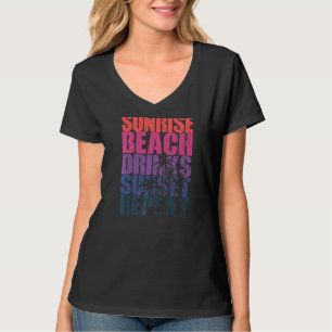 Camiseta Summer Sunrise Beach Bebe Sunset Repetir Praia