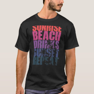 Camiseta Summer Sunrise Beach Bebe Sunset Repetir Praia 7