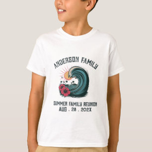 Camiseta Summer Sunset Beach Palm Tree Family Reunio