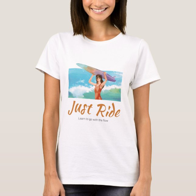 Camiseta Summer Surfer Beach Girl (Frente)