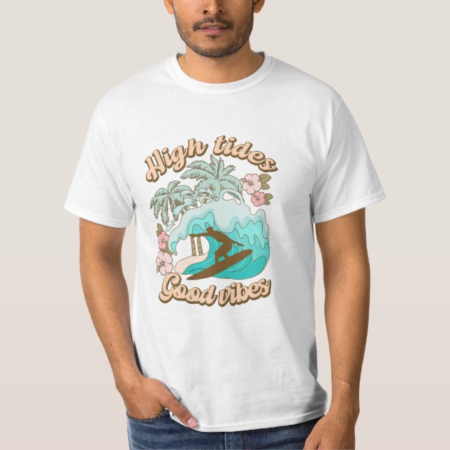 Camiseta Summer Surfer Good Vibes (Frente)
