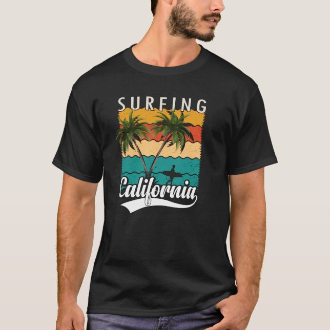 Camiseta Summer Surfing the California Beach (Frente)
