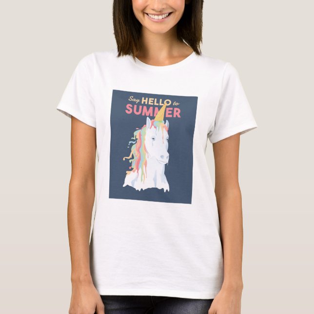 Camiseta Summer Unicorn (Frente)