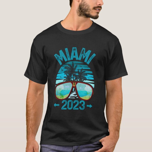 Camiseta Summer Vacation 2023 Florida Miami Beach (Frente)