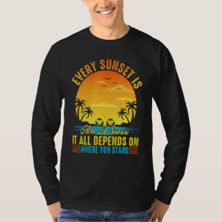 Camiseta Summer Vacation Every Sunset Is Also a Sunrise Su